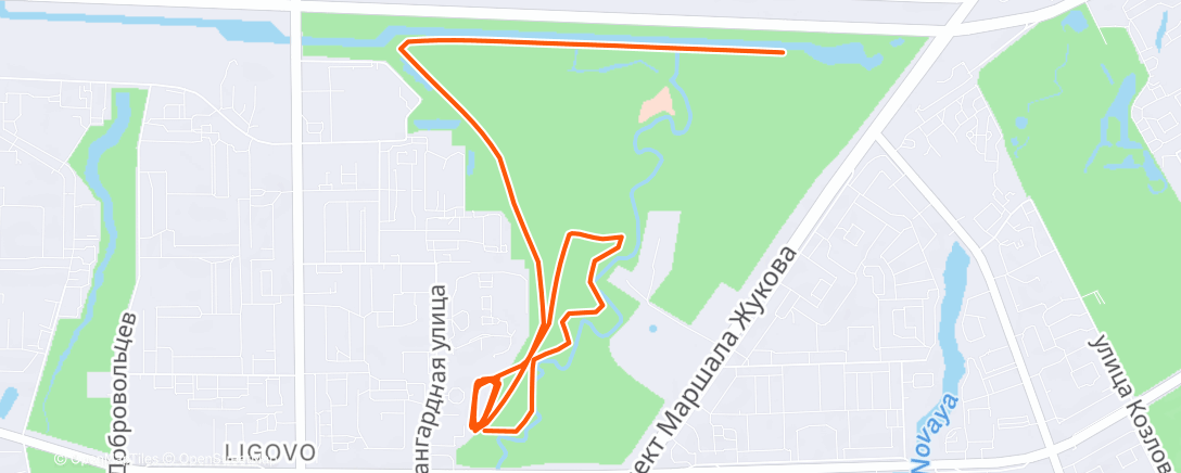 Map of the activity, Северный лыжный заезд (после обеда)