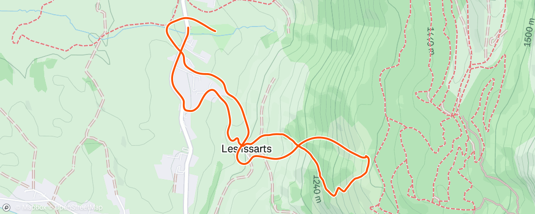 Mappa dell'attività Vol rando Belvédère 🪂