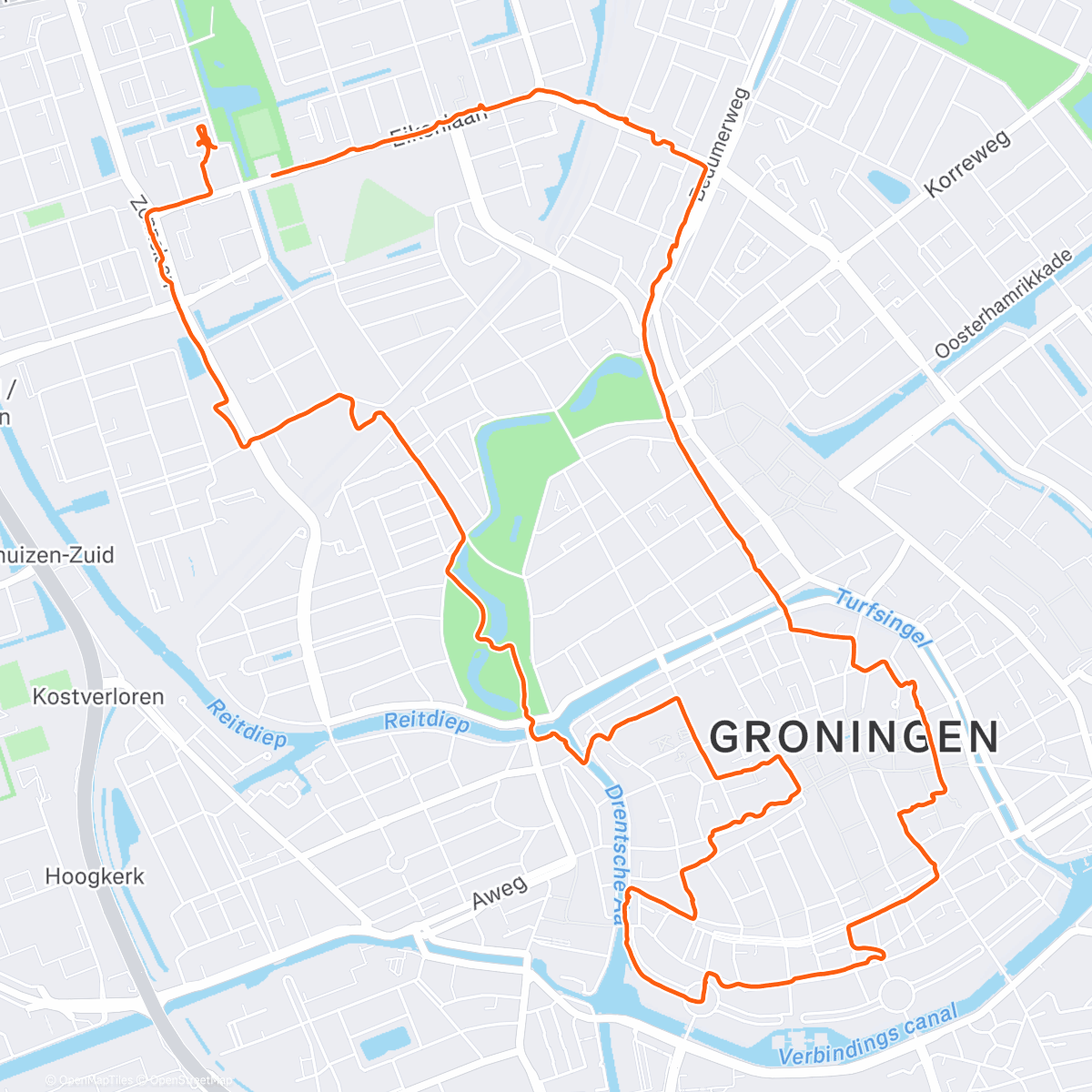 Map of the activity, Strava maand challenge volbracht