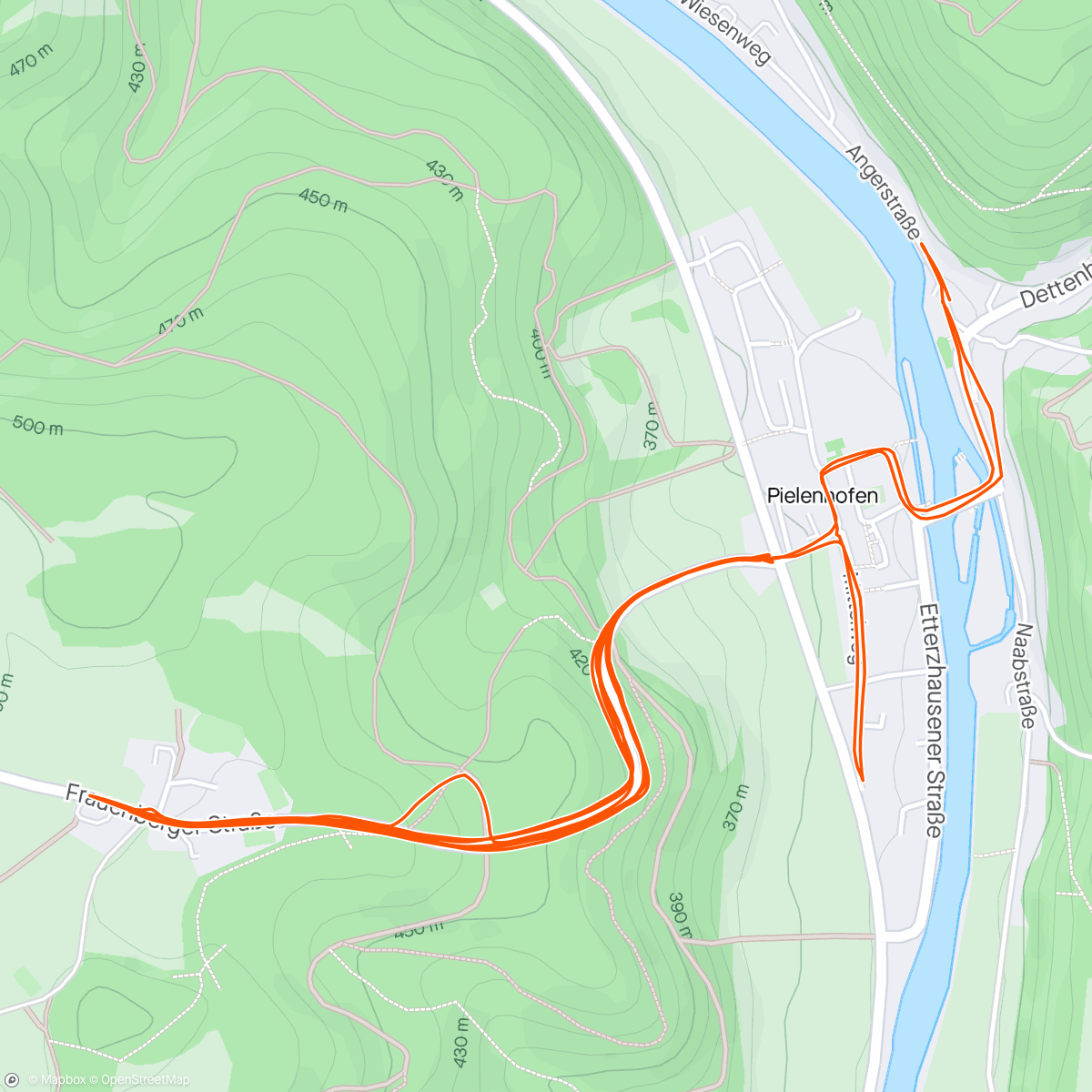 アクティビティ「4x12min Z4 Bergauf」の地図