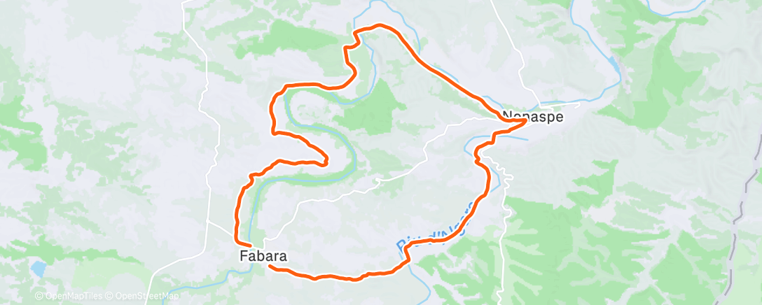 Map of the activity, La sobremesa en bici