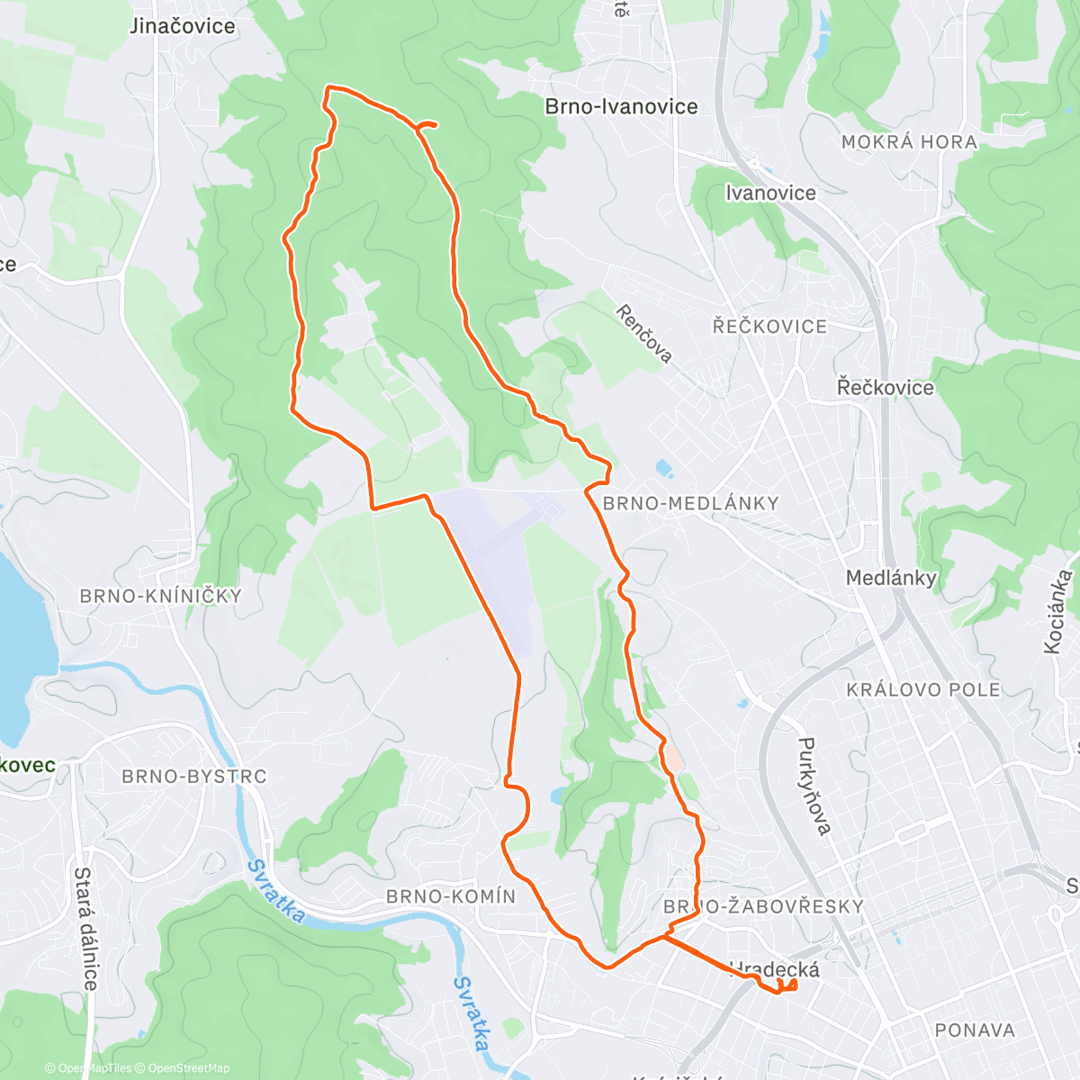 Map of the activity, Hobby Elite Group - Baba svižněji