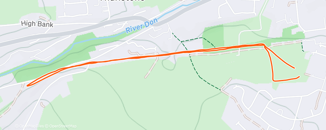 Map of the activity, Morning Run