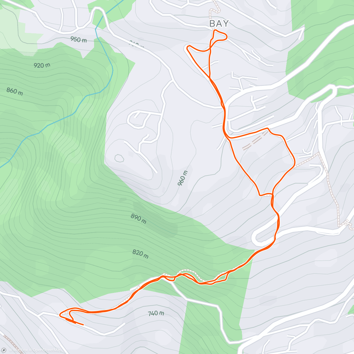 Map of the activity, Randonnée dans l'après-midi