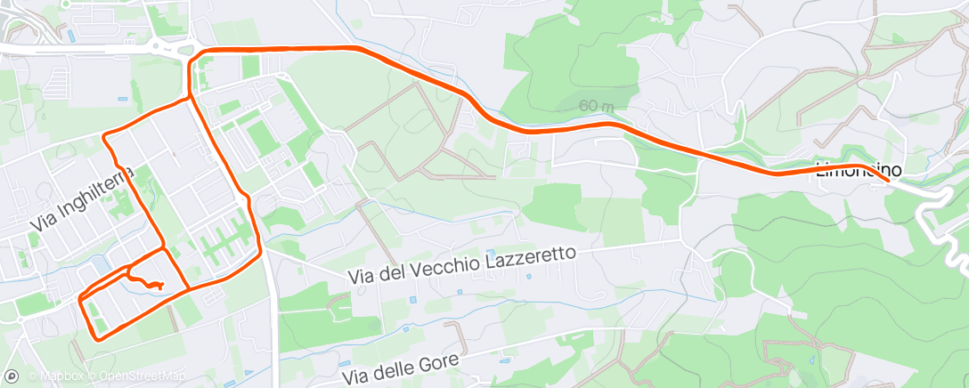 Map of the activity, Corsa all’ora di pranzo