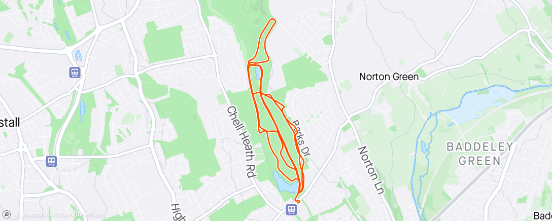 Map of the activity, After work recovery trails ❤️‍🩹🏃‍♂️
