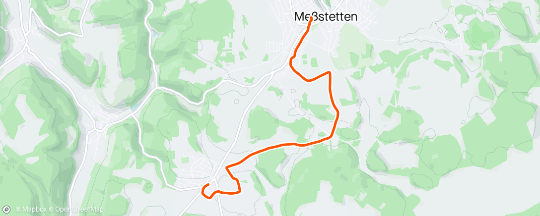 Map of the activity, Abendspaziergang