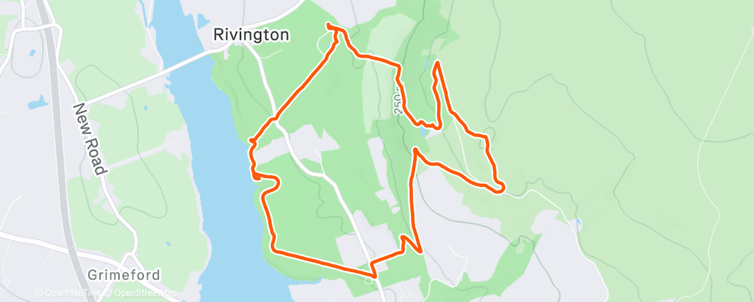 Карта физической активности (Racing the sun up Rivvy Pike 🌥️)