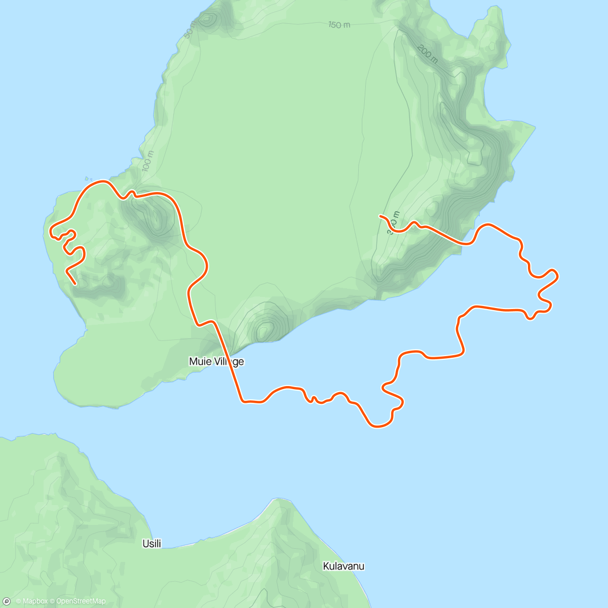 Map of the activity, Zwift - Microbursts in Watopia
