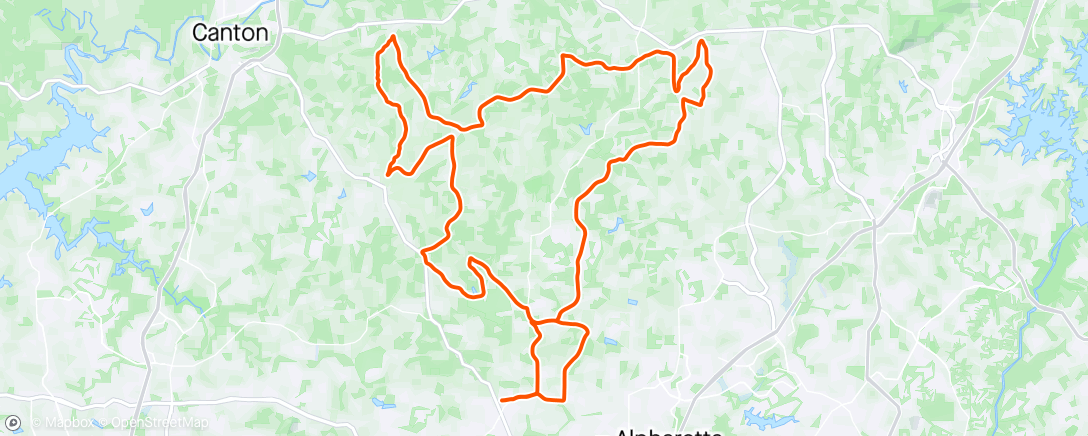 Map of the activity, Solo Glenview Whitetail 53