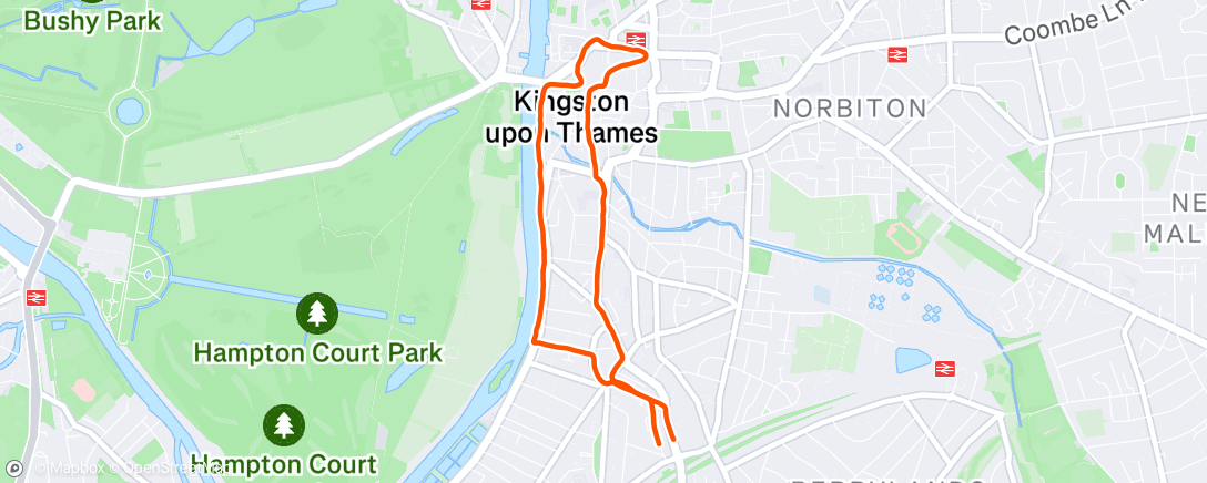 Map of the activity, Morning Run