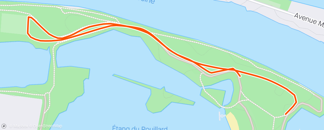Map of the activity, Cap  tri des Mureaux. 1 tour.