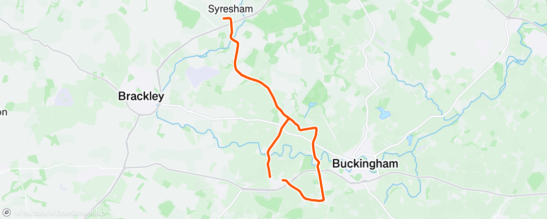 Map of the activity, Syresham before the downpour 🤣