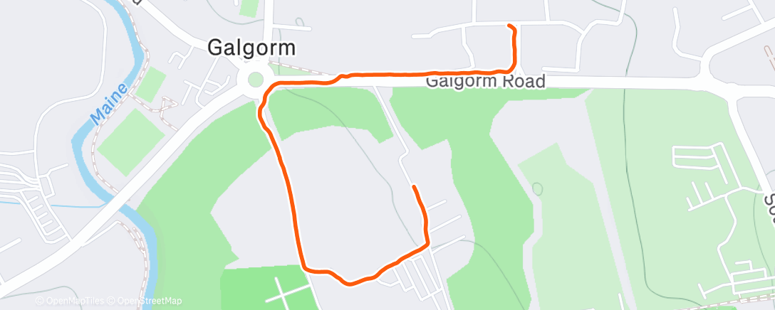 Map of the activity, Night Walk