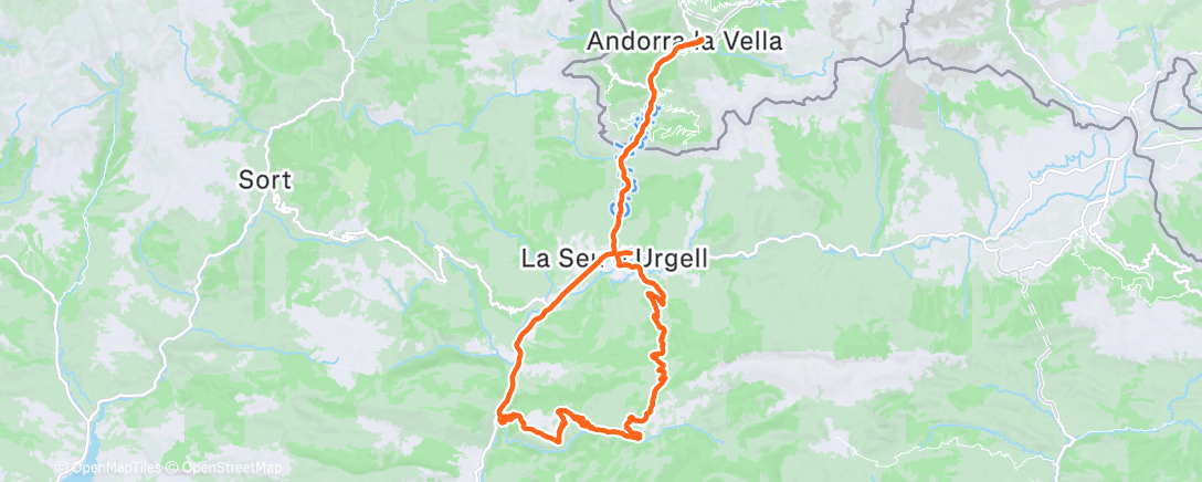 Map of the activity, Sortie vélo le matin