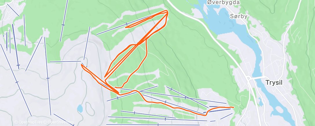 Map of the activity, Morning Alpine Ski