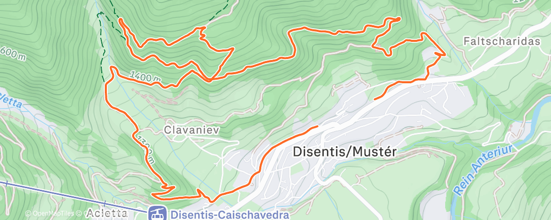 Map of the activity, Night Trail Run