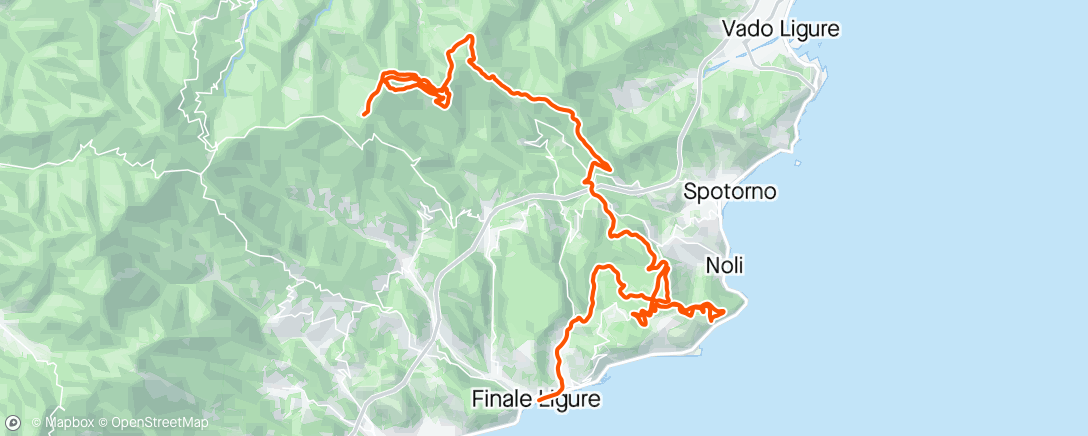 Mapa da atividade, Afternoon Mountain Bike Ride