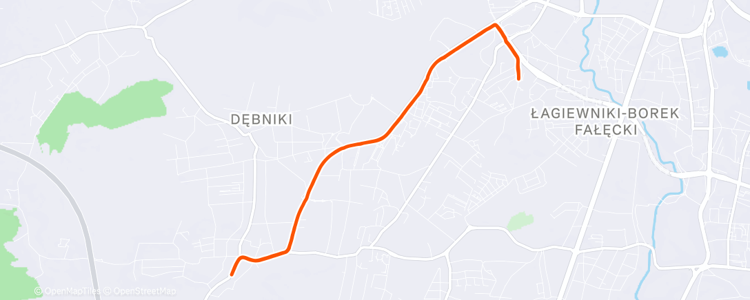 Map of the activity, Boli brzuszek run