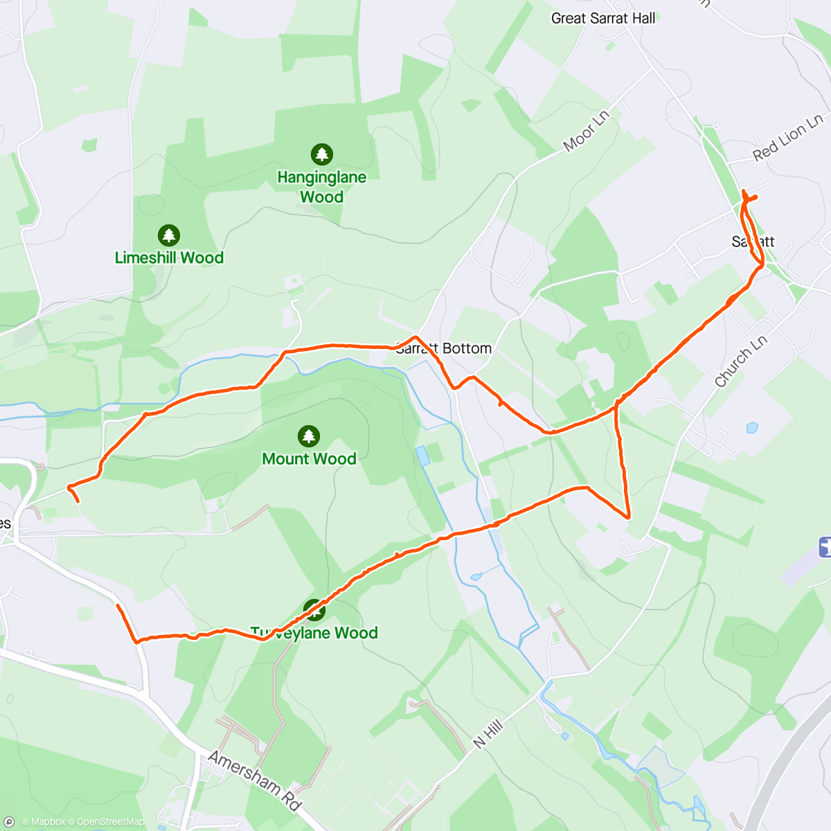 Map of the activity, Flooded Walk