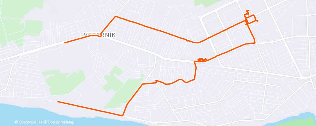 Map of the activity, Afternoon Ride