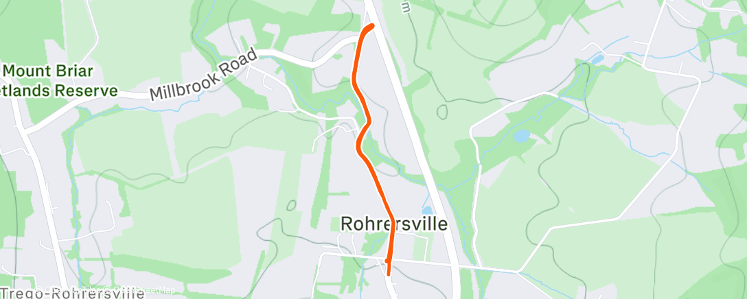 Map of the activity, Lunch Run