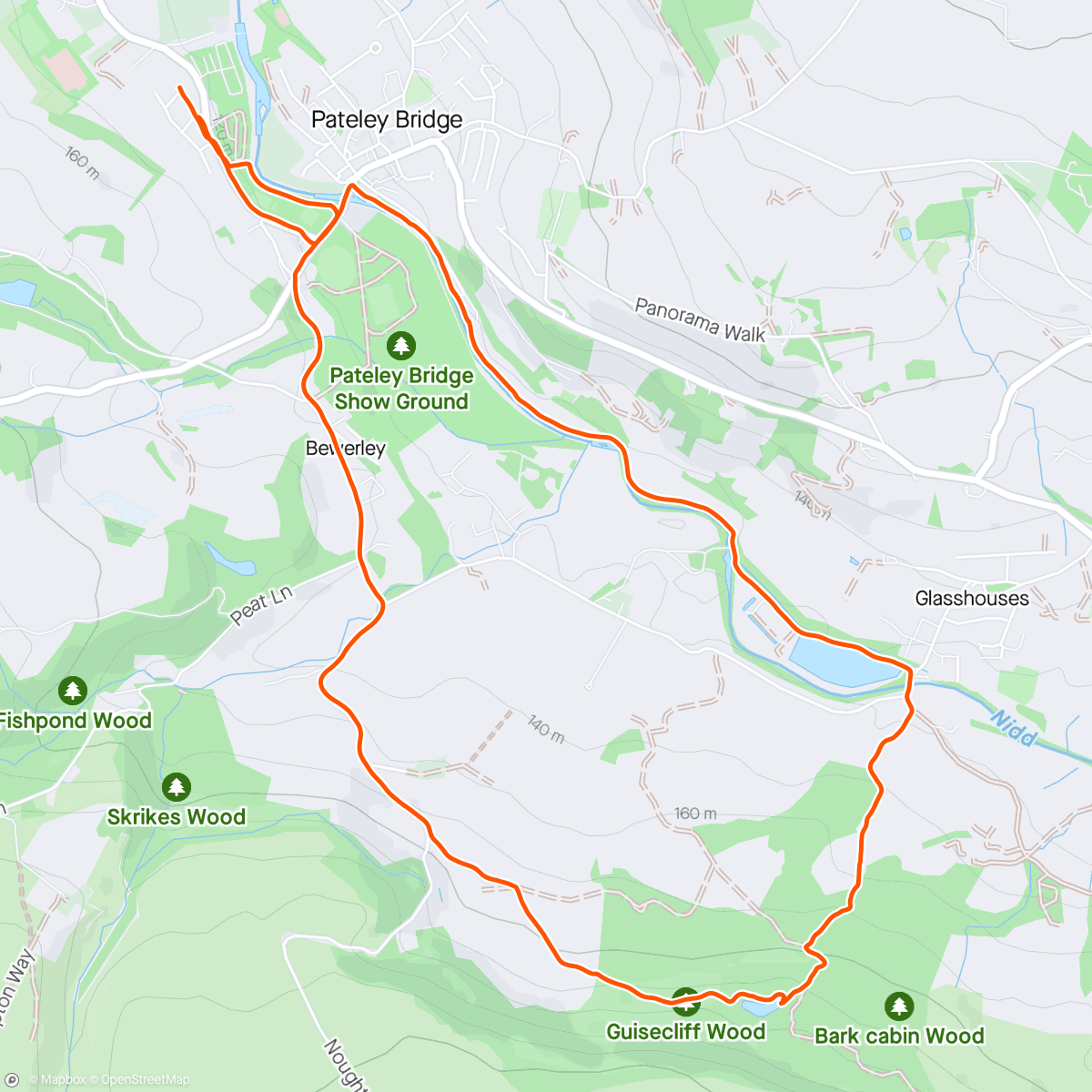 Mapa de la actividad, Tarn Loop with Sam & Tdog