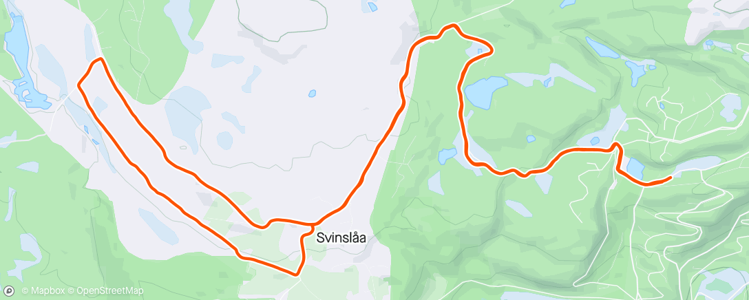 Map of the activity, Kanskje sesongens siste skitur