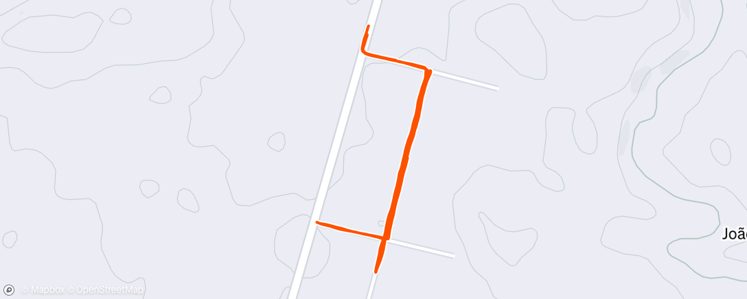 Map of the activity, Corrida ao entardecer