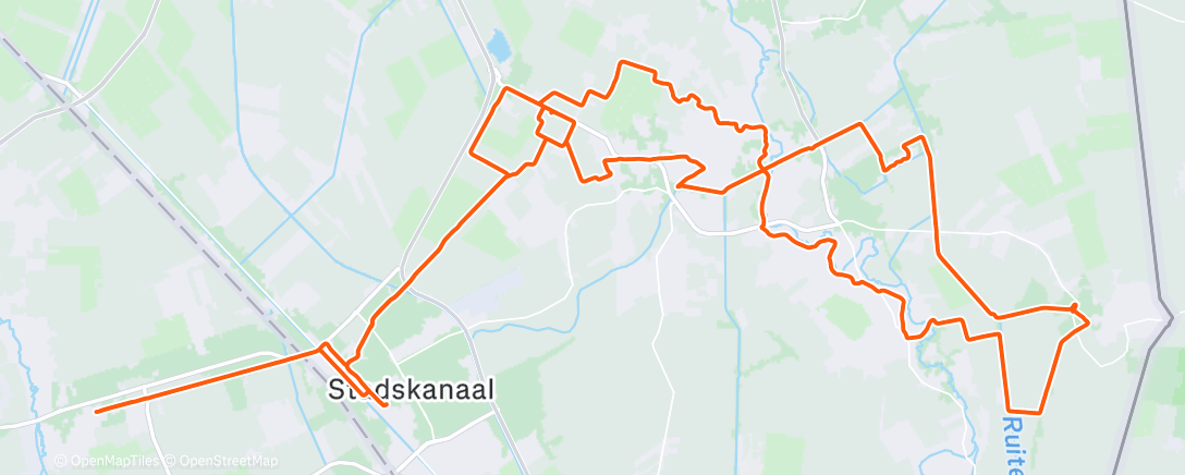 Map of the activity, Ochtendrit op gravelbike
