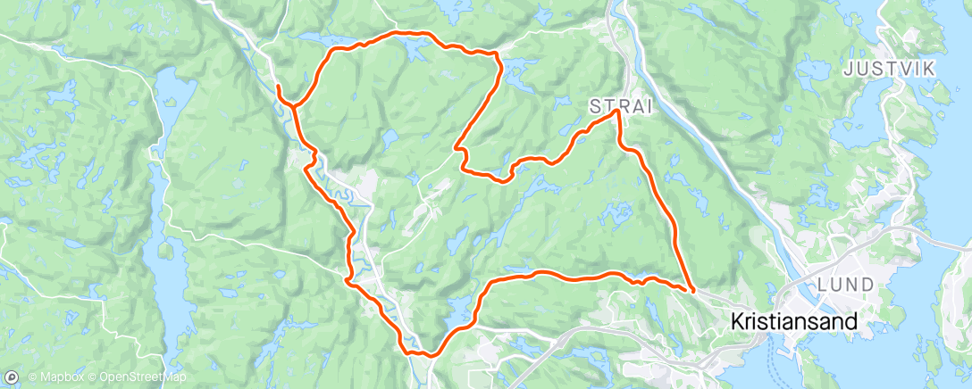 Map of the activity, Nydelig blandingstur