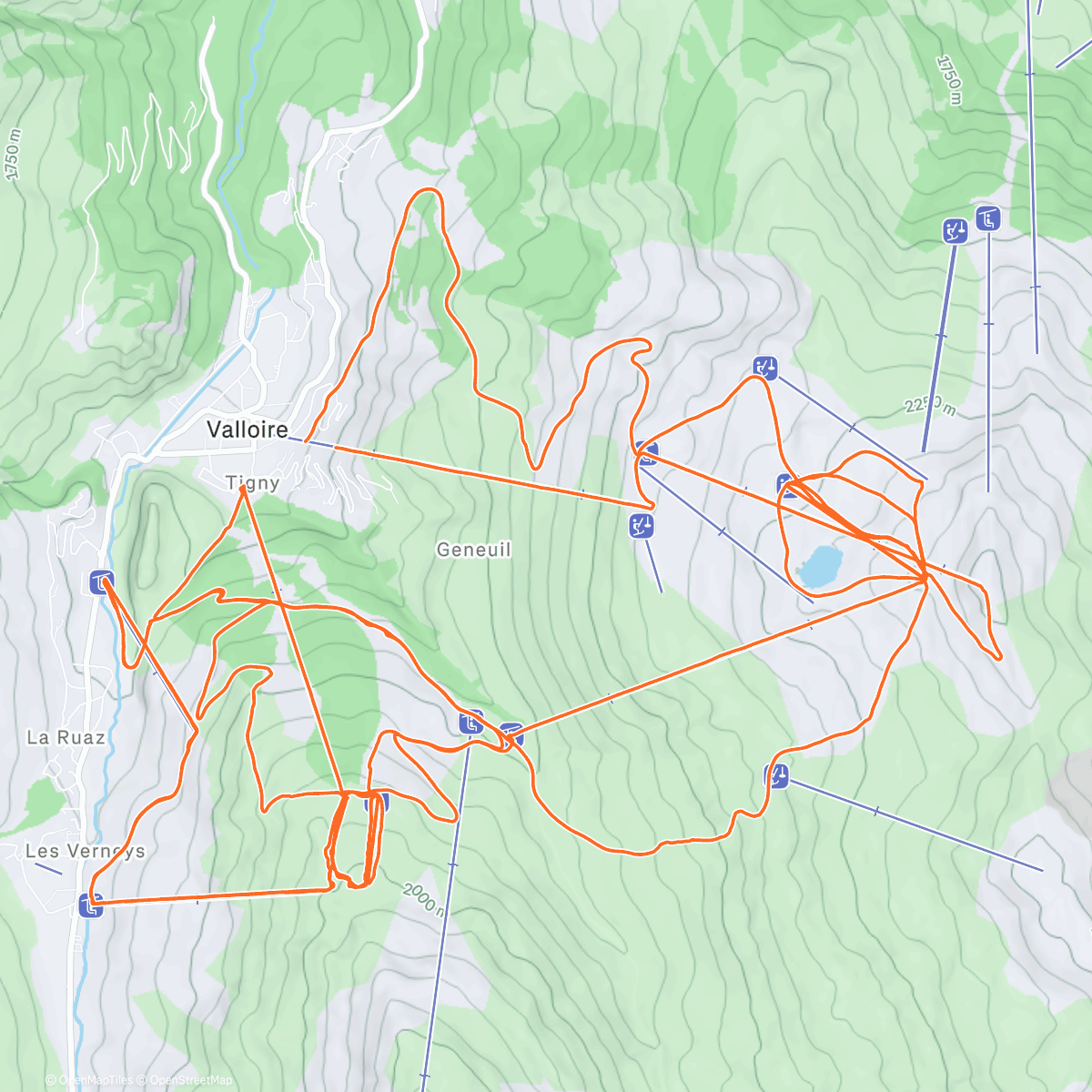 Map of the activity, Derniers tours de piste