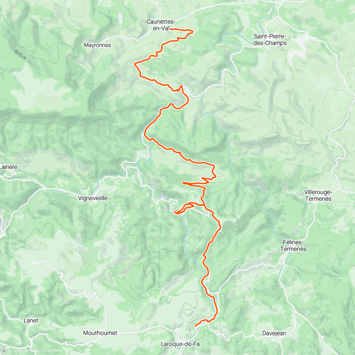 Map of the activity, Adventures in France part one