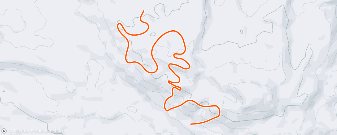 Map of the activity, TrainingPeaks Virtual - Switchback Hill Climb