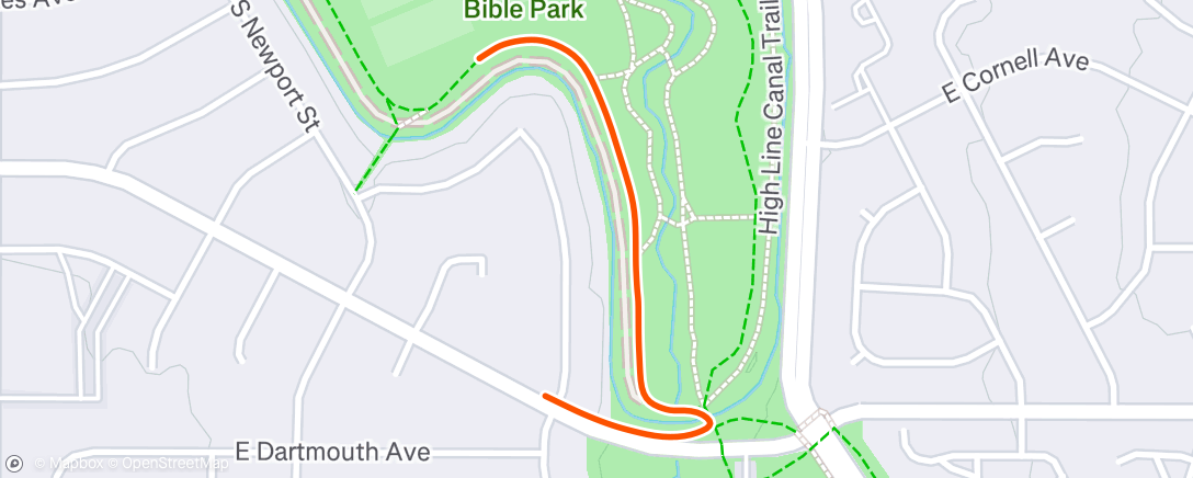 Map of the activity, Afternoon Walk