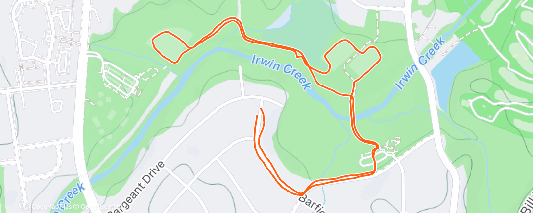 Map of the activity, Afternoon Walk