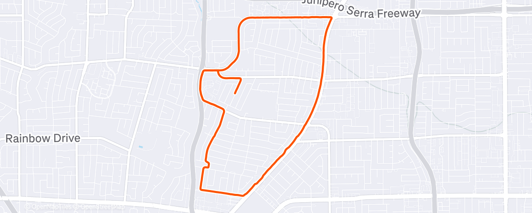 Map of the activity, Morning Run