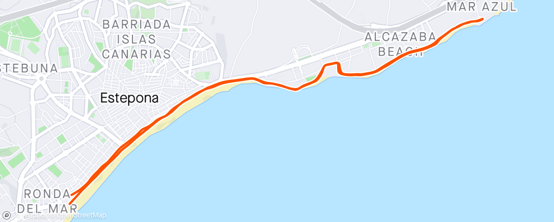 Map of the activity, Morning Run🌴