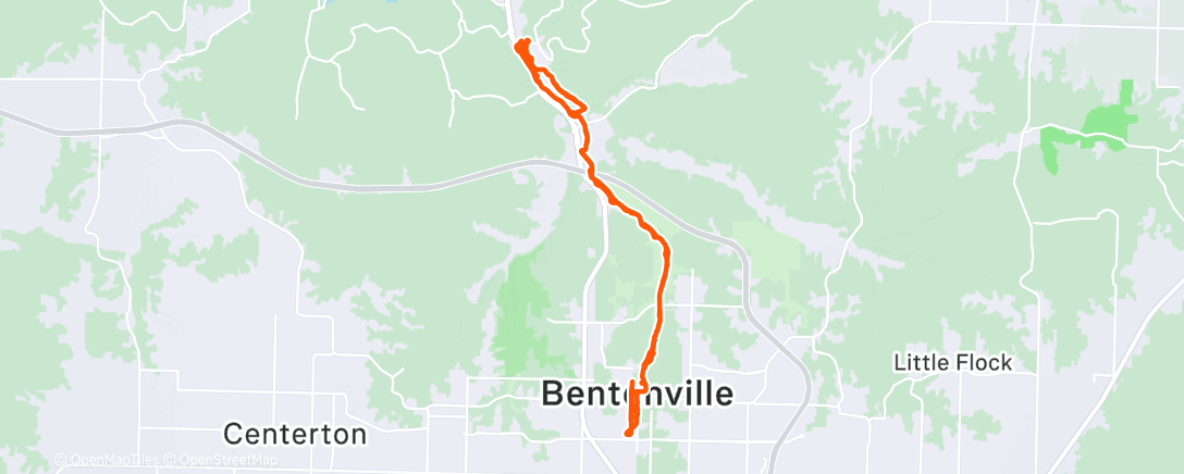 Map of the activity, MTB xmas