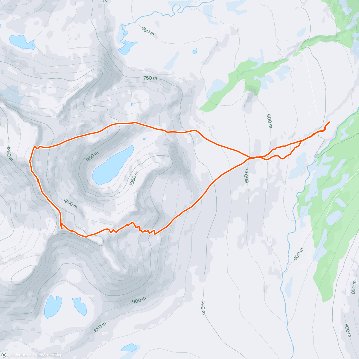 Map of the activity, Trolltind - Åbittind