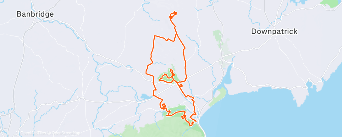 Карта физической активности (Morning Mountain Bike Ride)