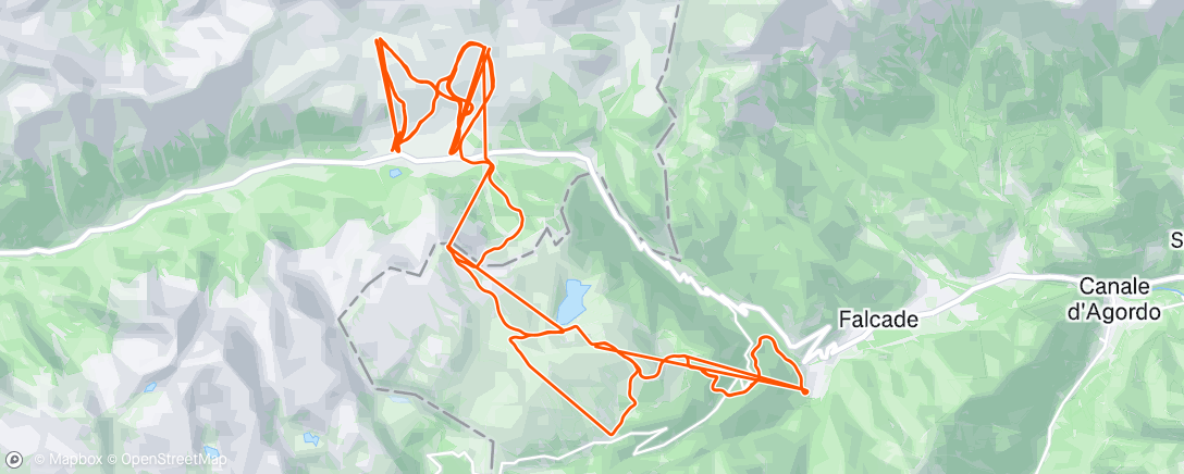 Map of the activity, Morning Alpine Ski