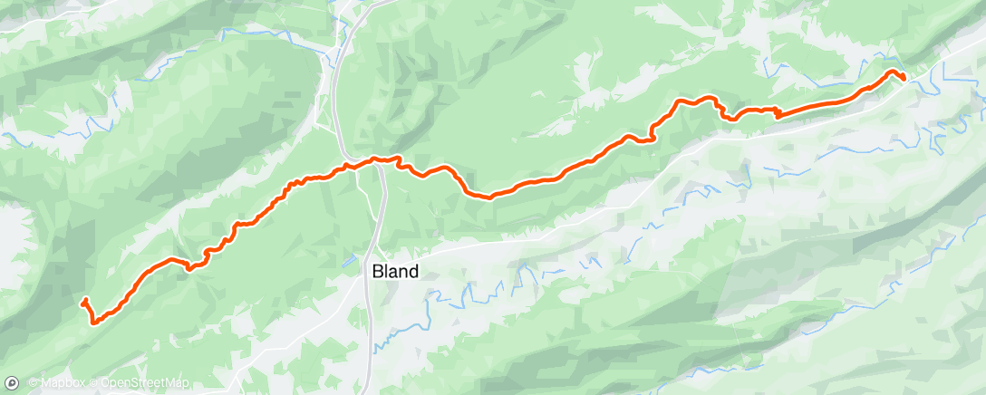 Map of the activity, Morning Hike