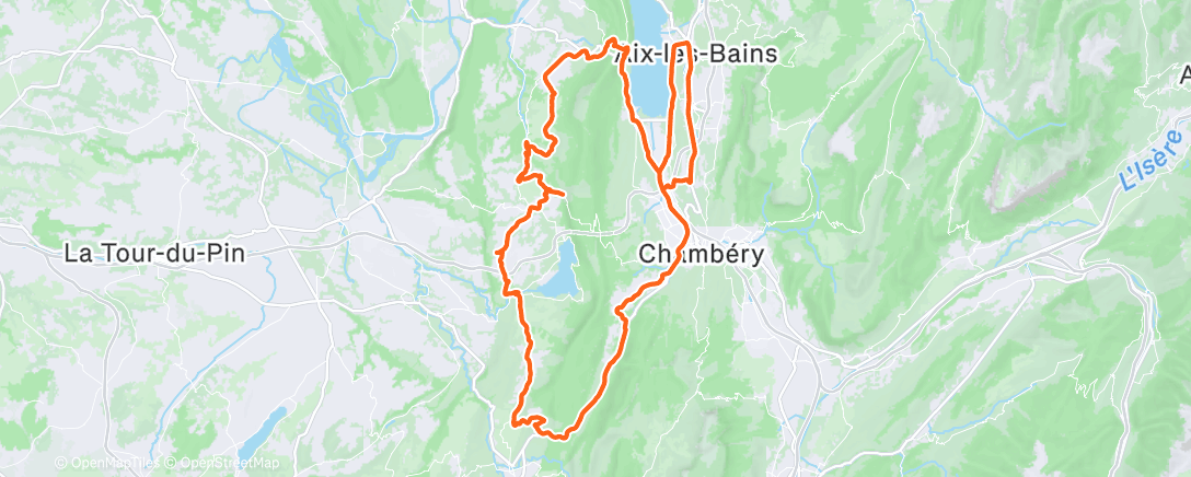 アクティビティ「Cyclisme」の地図