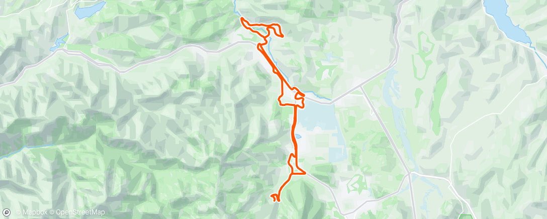 Map of the activity, Lovely loop to lunch with Andy and Lauren