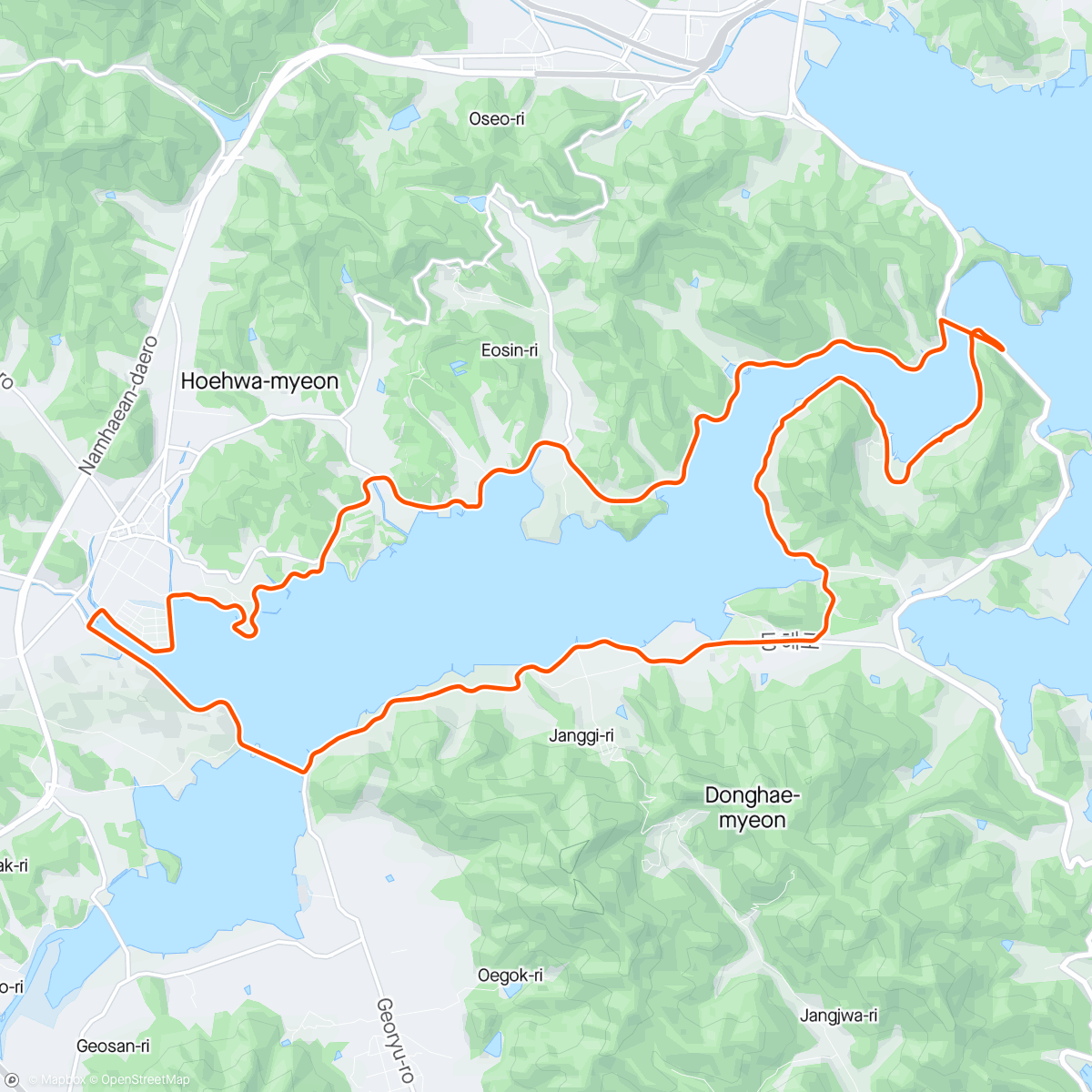 Map of the activity, Goseong Loop