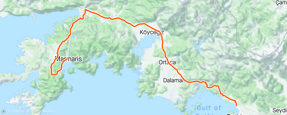 Map of the activity, Etapa3 tour Turquia