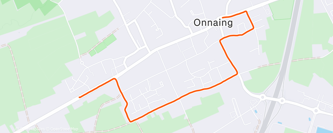 Map of the activity, Lunch Run