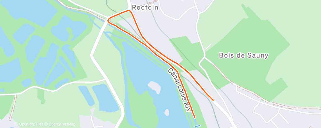 Map of the activity, Randonnée le matin