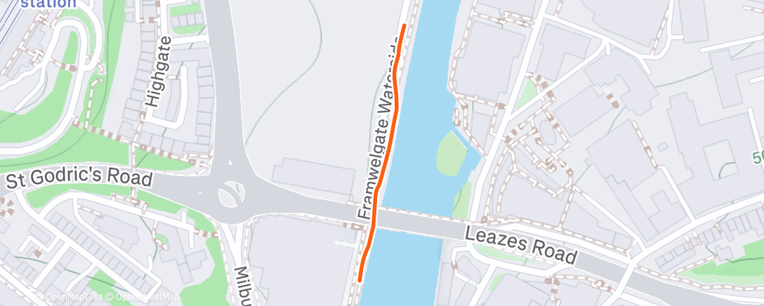 Map of the activity, Morning Walk